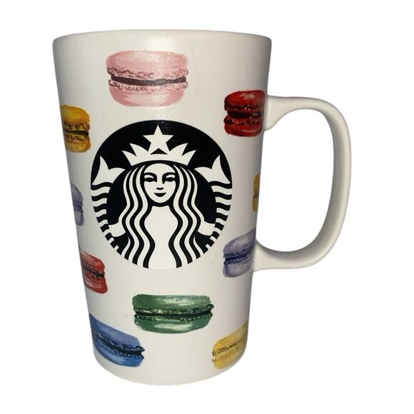 Starbucks Coffee 16oz Mug French Macaroons 2015 - Picture 1 of 6